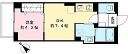 ラ フレーズ 1DKの間取図画像
