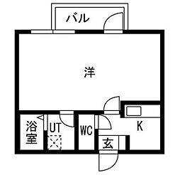 間取図画像 1K