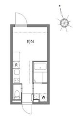 アピチェ板橋本町 2階ワンルームの間取り