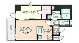 メゾン・プティシエル 1LDKの間取図画像