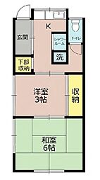 川本文化 2Kの間取図画像