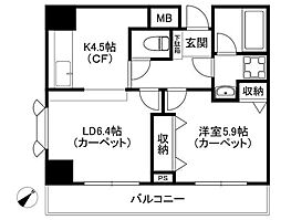 宮元町齋藤ビル 1LDKの間取図画像