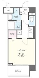 Fericia Urawa Tokiwa 1階1Kの間取り