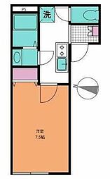 ＤＷＥＬＬ ＮＯＡＨ 2階1Kの間取り