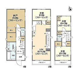 Kolet新江古田#06 1階3SLDKの間取り