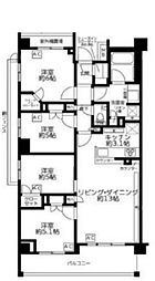 ザ・パークハウス上石神井レジデンス 1階4LDKの間取り