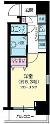アフェクシオン日本橋人形町 1Kの間取図画像