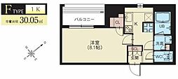 Splendide新横浜 1Kの間取図画像