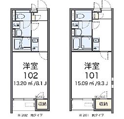 CLEINOCrystal 1Kの間取図画像