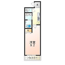 フジパレス東今里2番館 1Kの間取図画像
