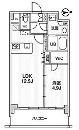 ALTERNASUMIDA 1LDKの間取図画像