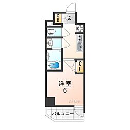 JR東海道・山陽本線 塚本駅 徒歩4分の賃貸マンション 5階1Kの間取り