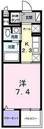 サニーレジデンス 1Kの間取図画像