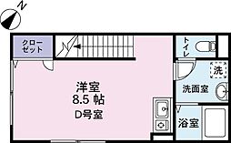 westVillage ワンルームの間取図画像