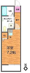 Casa Moma矢野口I 1Kの間取図画像