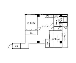 ガーデンコート山之内 2LDKの間取図画像