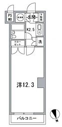 JR山手線 高輪ゲートウェイ駅 徒歩4分の賃貸マンション 5階1Kの間取り