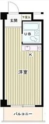 ローヤルガーデン ワンルームの間取図画像