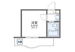 レオパレスミヤマ大宮第1 1Kの間取図画像