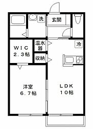 サンフローラ・エフ2 1LDKの間取図画像