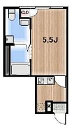 Ambition検見川 1階1Kの間取り