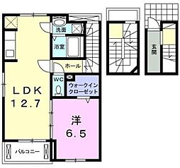 サンリット王禅 1LDKの間取図画像