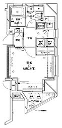 ラステュディオ押上 1Kの間取図画像