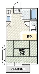 ファミーユ柿生 1Kの間取図画像