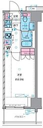 ジェノヴィア四谷三丁目グリーンヴェール 1Kの間取図画像