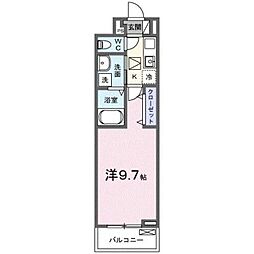 セグロ　358 2階1Kの間取り