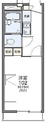 レオパレス小茂根 1Kの間取図画像
