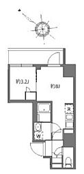アラート横濱桜木町II 1LDKの間取図画像