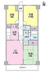 ファーサ宮崎台 3LDKの間取図画像