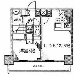 カスタリア門前仲町2 1LDKの間取図画像