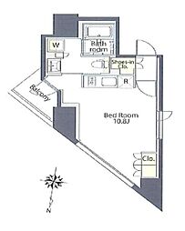 プライムメゾン本郷 ワンルームの間取図画像