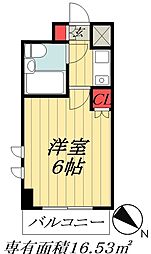 東京メトロ東西線 南行徳駅 徒歩8分の賃貸マンション 4階1Kの間取り