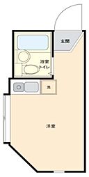 ライフピアビスタ ワンルームの間取図画像