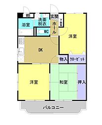 ユーミー有明 3DKの間取図画像
