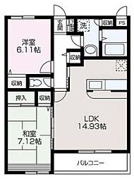 間取図画像 2LDK