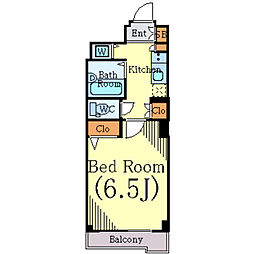 CYNTHIA　Four-D目黒大橋 3階1Kの間取り