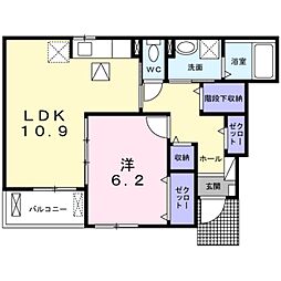 ルミネカルム 1LDKの間取図画像