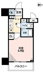 ガーラ・グランディ北池袋 1Kの間取図画像