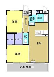 (仮称)都城天神町YマンションII 2LDKの間取図画像