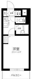 トーシンフェニックス芝浦ベイフォート 1Kの間取図画像