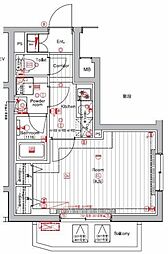 ＴＨＥ ＨＯＵＳＥ 赤坂檜町 1階1Kの間取り