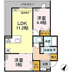 間取図画像 2LDK