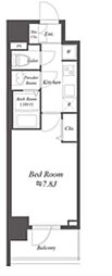 PRESSANCEBLOOMASAKUSANorth 1Kの間取図画像
