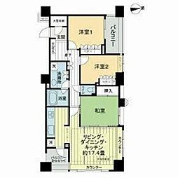 ライオンズステーションプラザセンター南 3LDKの間取図画像