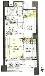 グランリビオザ・レジデンス 2SLDKの間取図画像