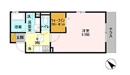 東京メトロ東西線 南行徳駅 徒歩4分の賃貸アパート 1階1Kの間取り